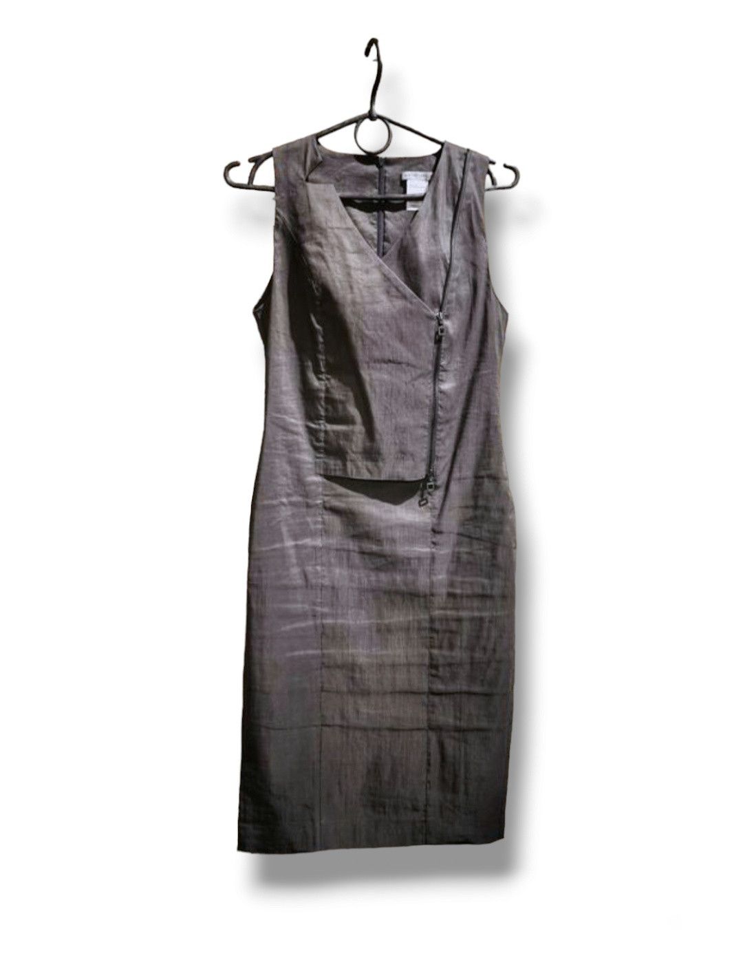 Sarah Pacini Linen stretch avant-garde Sarah Pacini dress midi Size S / US 4 / IT 40 - 2 Thumbnail