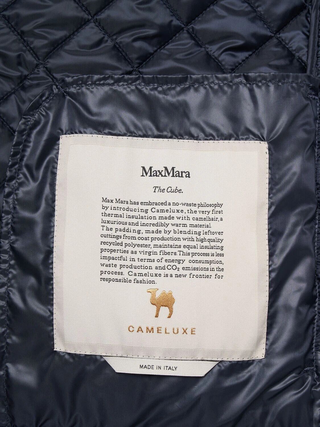 Max Mara MAX MARA Luci $965 Mdnt Blue Padded Jacket New Auth Size M / US 6-8 / IT 42-44 - 4 Thumbnail