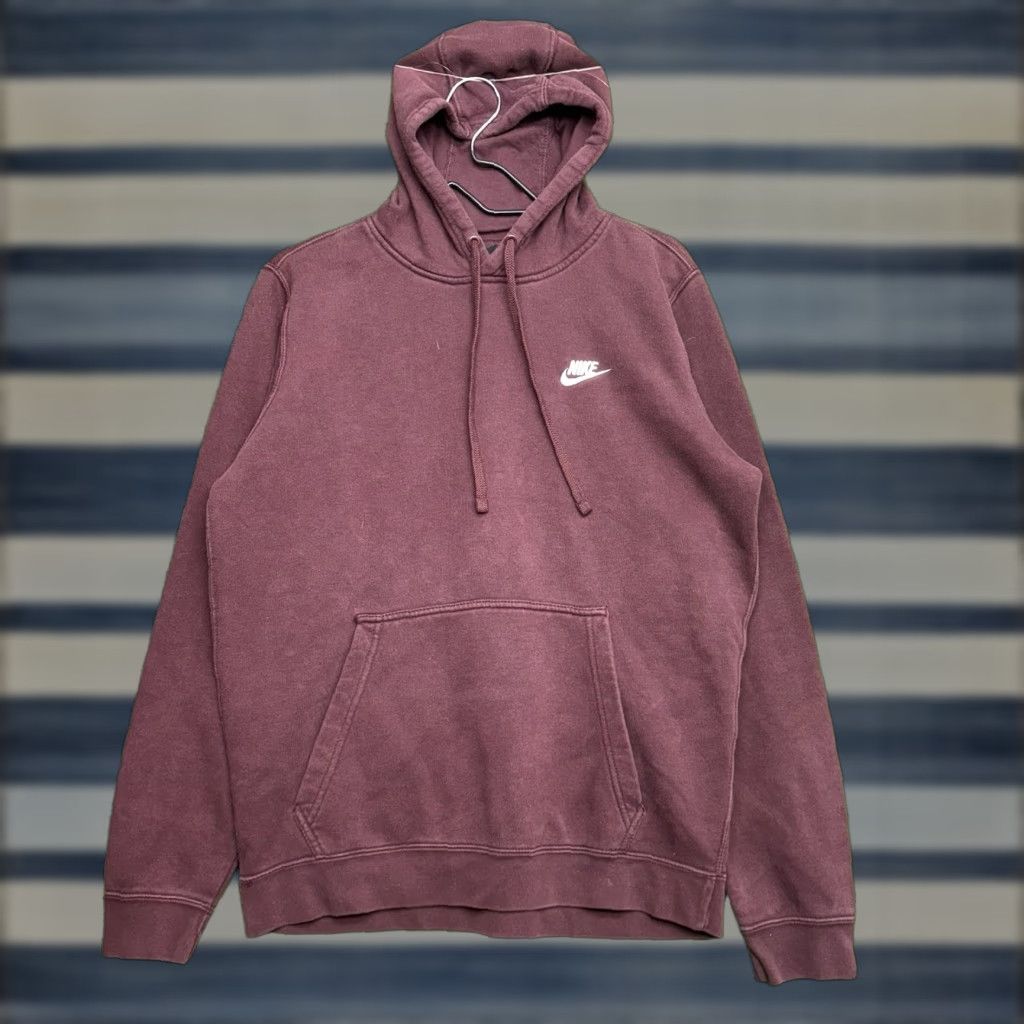 Nike Nike Hoodie Mens M Purple Cotton Polyester Fleece Pullover Sweatshirt Swoosh Logo Regular Size US M / EU 48-50 / 2 - 1 Thumbnail