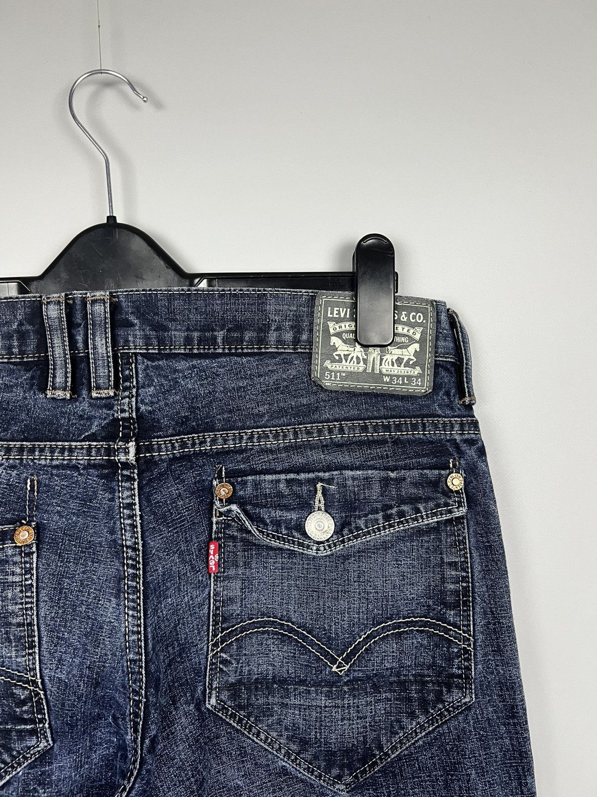 Levi's Vintage Clothing Levis 511 Engineer Jeans Workwear Size US 34 / EU 50 - 2 Thumbnail