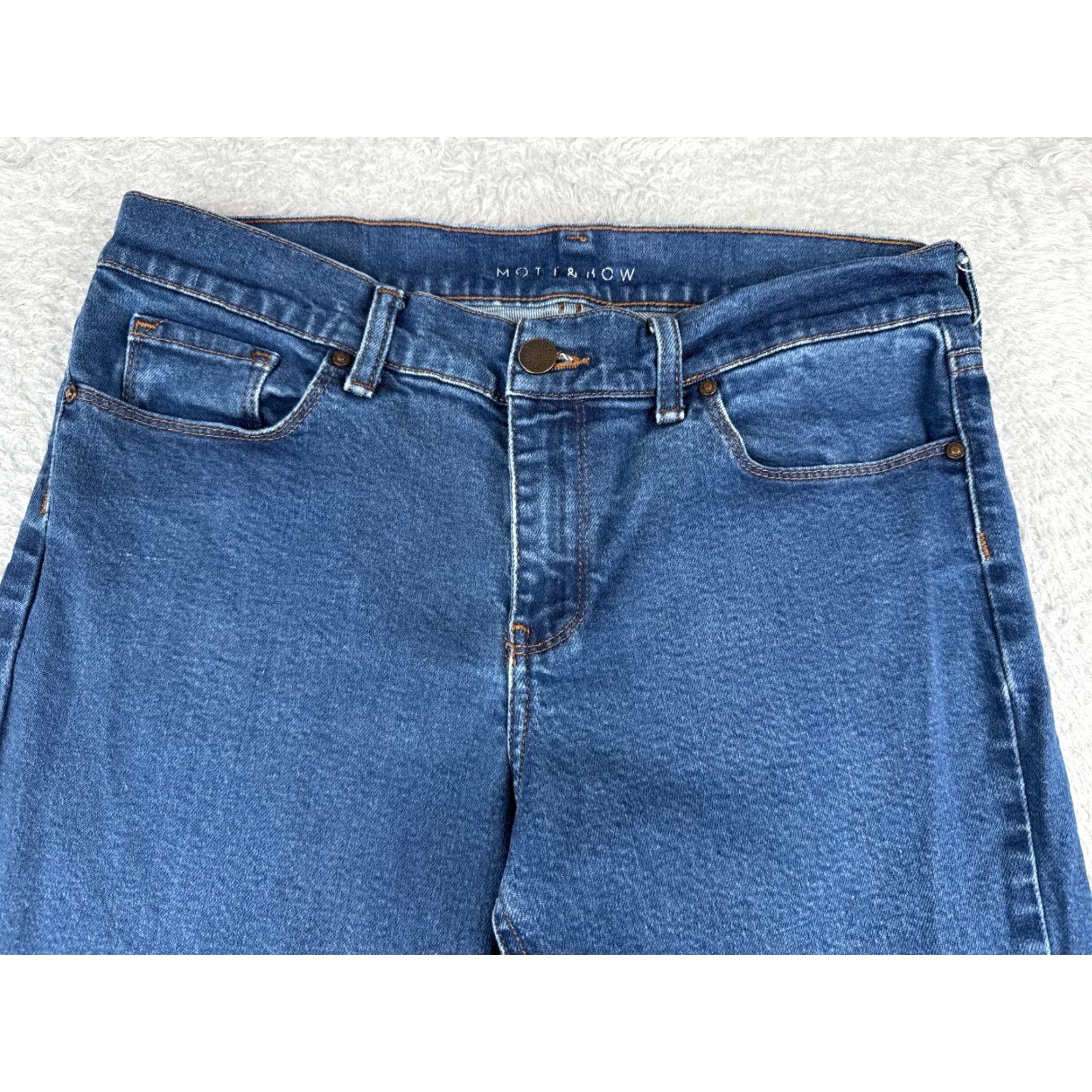 Mott & Bow Mott & Bow Jeans Juniors 3 Blue Denim Boyfriend Skinny Mid Rise 28x30 Jeans Womens Size 26" / US 2 / IT 38 - 4 Thumbnail