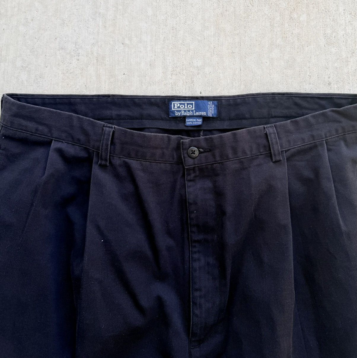 Polo Ralph Lauren Vintage Polo Ralph Lauren Pleated Classic Chino Pants 40x34 Size US 40 / EU 56 - 3 Thumbnail