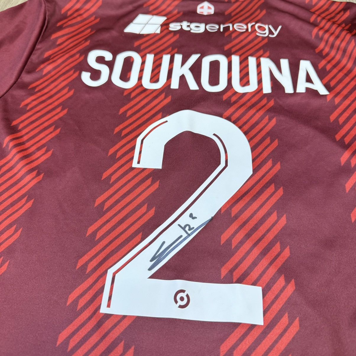 Adidas FC Annecy 23/24 match issued/worn shirt #2 Soukouna Size US M / EU 48-50 / 2 - 7 Thumbnail