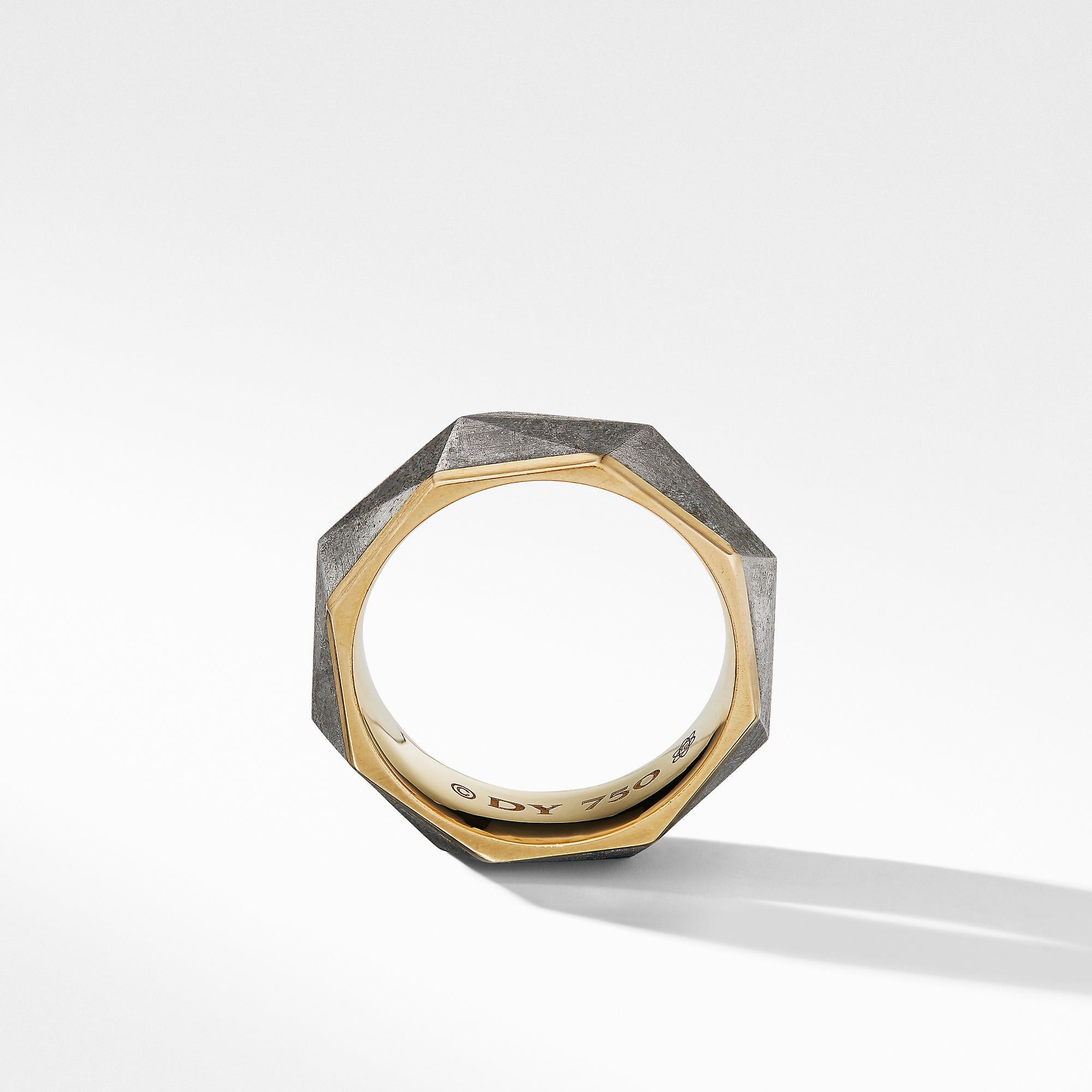 David Yurman o1w1db10625 Size:8 / Torqued Faceted Band Ring in Golden Size ONE SIZE - 3 Thumbnail