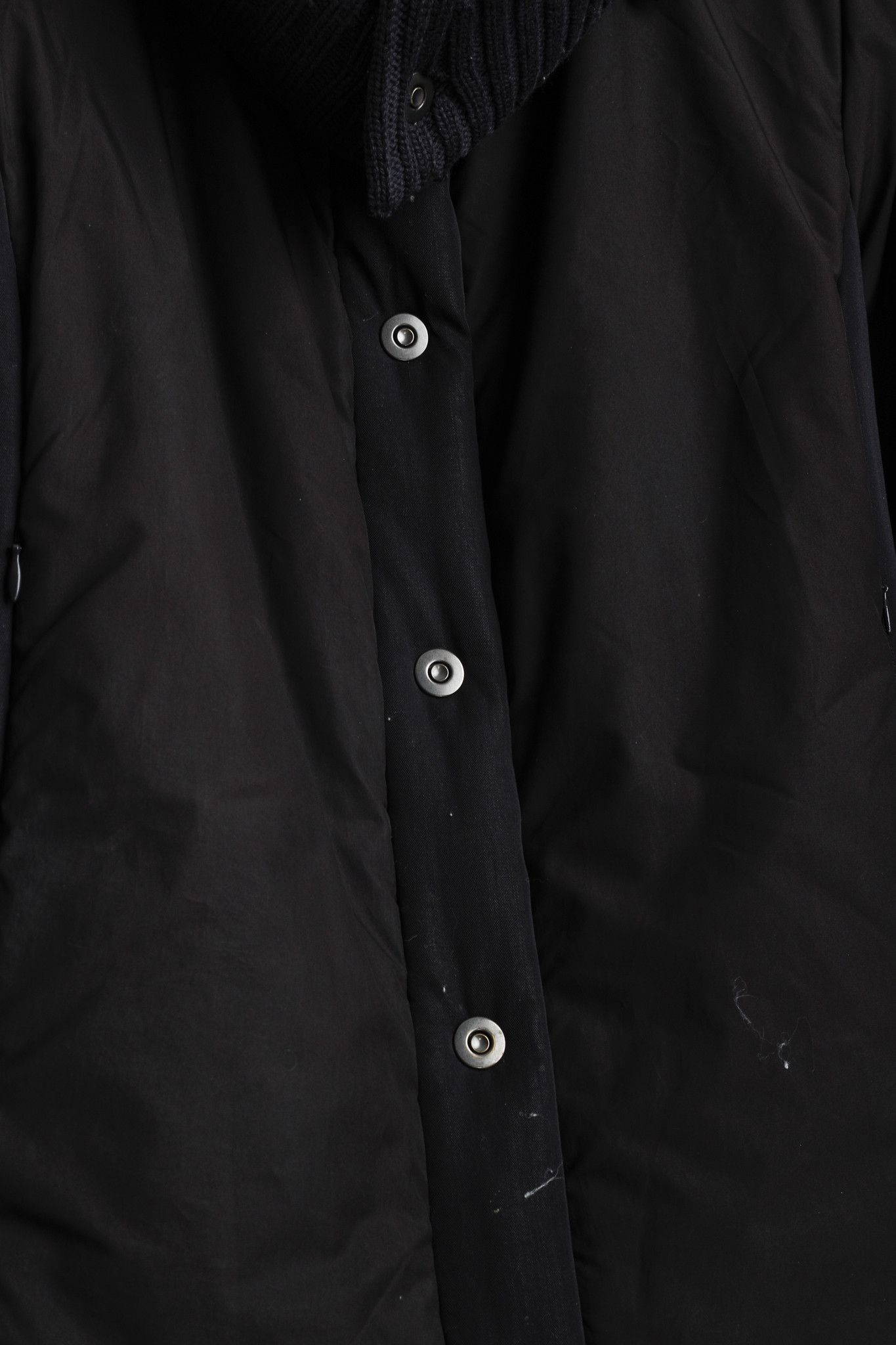 Other Crea Concept Black Padded Knit-Collar Jacket Size M / US 6-8 / IT 42-44 - 9 Thumbnail