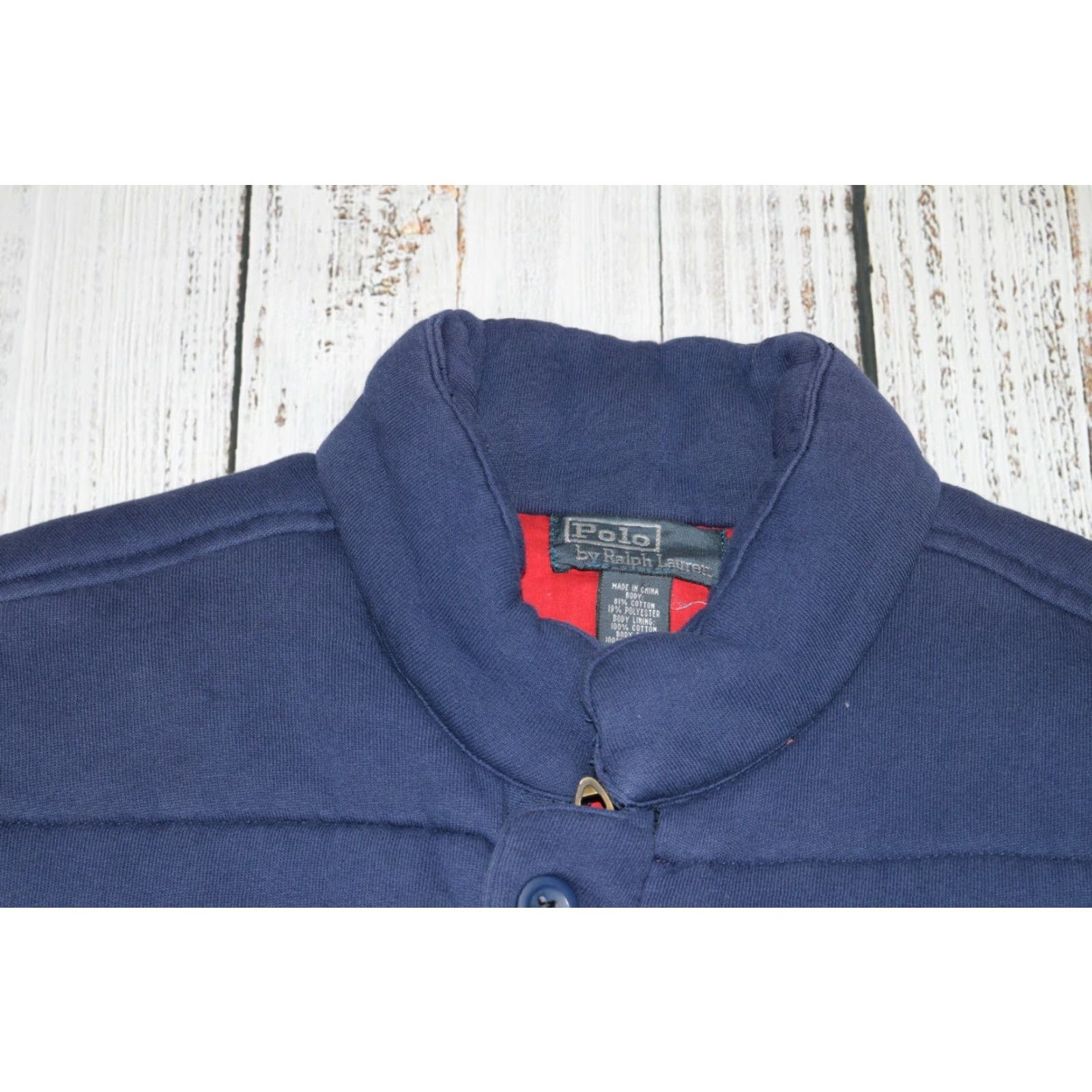 Polo Ralph Lauren VINTAGE Polo Ralph Lauren Vest POLO RALPH LAUREN COTTON QUILTED NAVY BLUE W/ RED LINER POCKETED L L Mens Size US L / EU 52-54 / 3 - 2 Thumbnail