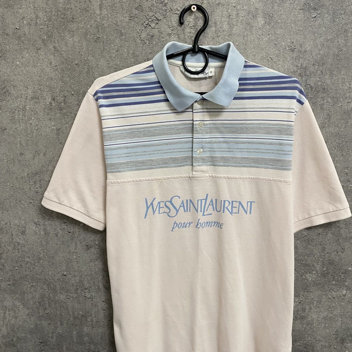 Yves Saint Laurent Yves Saint Laurent Polo T-Shirt Big Logo YSL Size US M / EU 48-50 / 2 - 4 Thumbnail