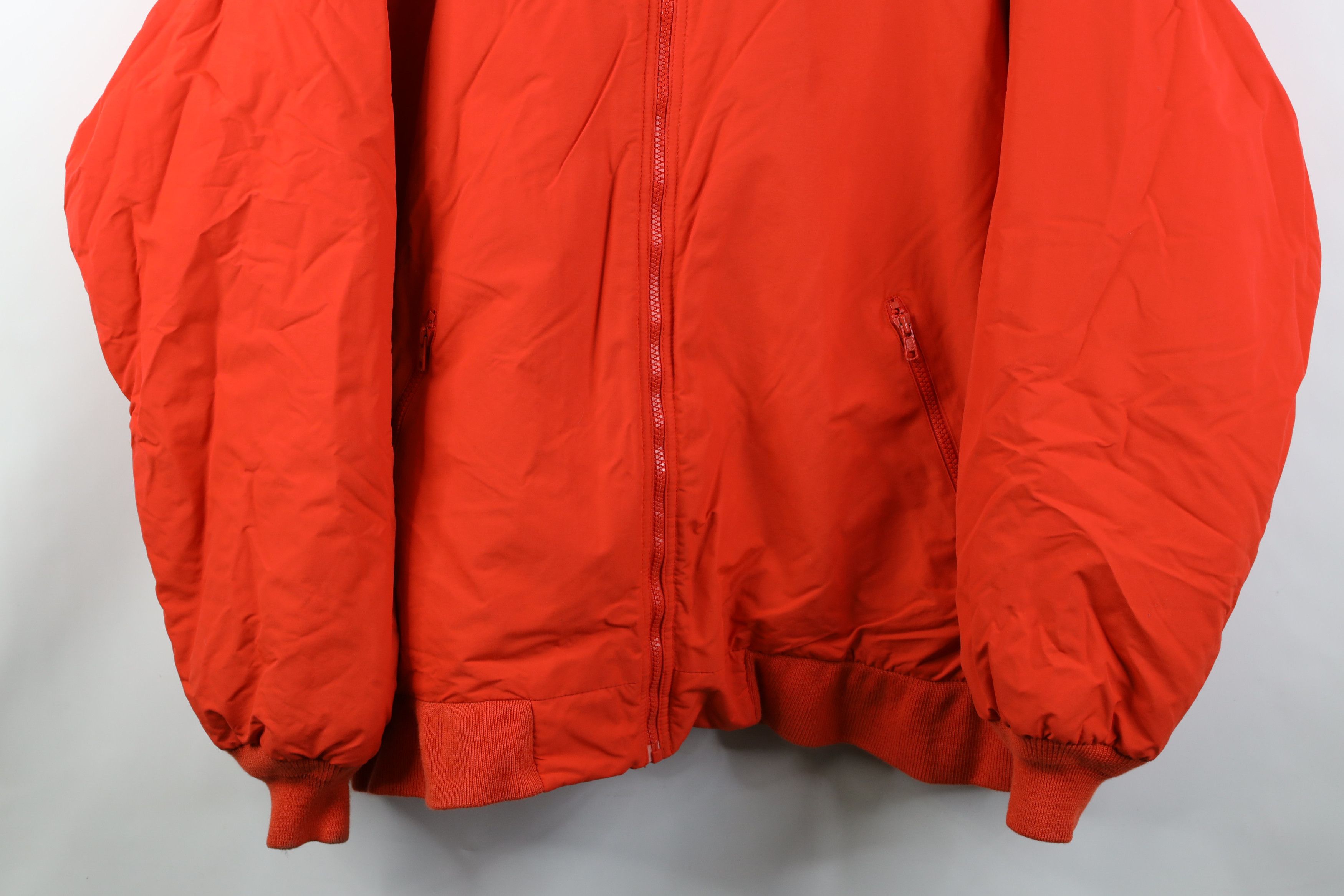 Lands' End Vintage 90s Lands End Fleece Lined Full Zip Jacket Orange Size US XXL / EU 58 / 5 - 3 Thumbnail