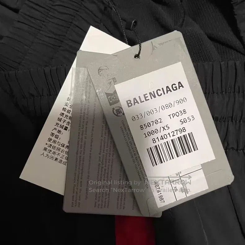 Balenciaga Balenciaga size XS Black and Red Color Block Sports Pants Size US 28 / EU 44 - 5 Thumbnail