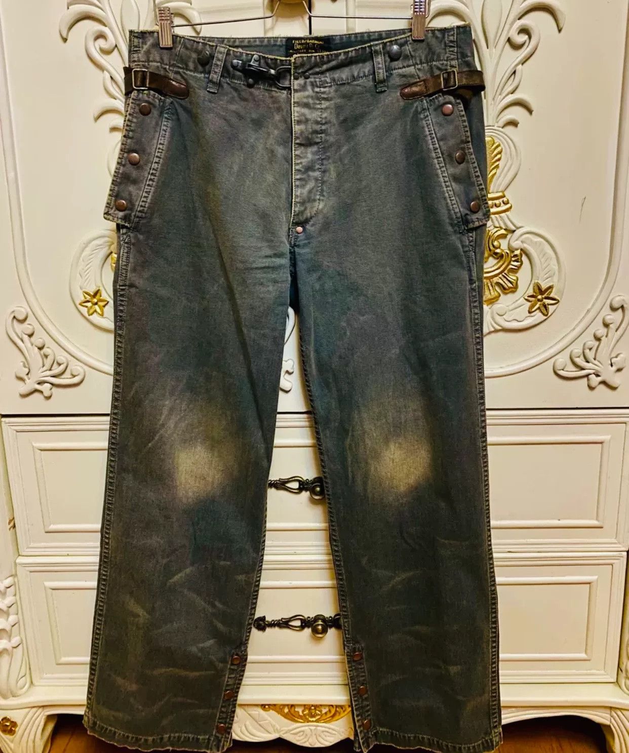 RRL Ralph Lauren vintage double rl military style cargo pants Size US 32 / EU 48 - 1 Thumbnail