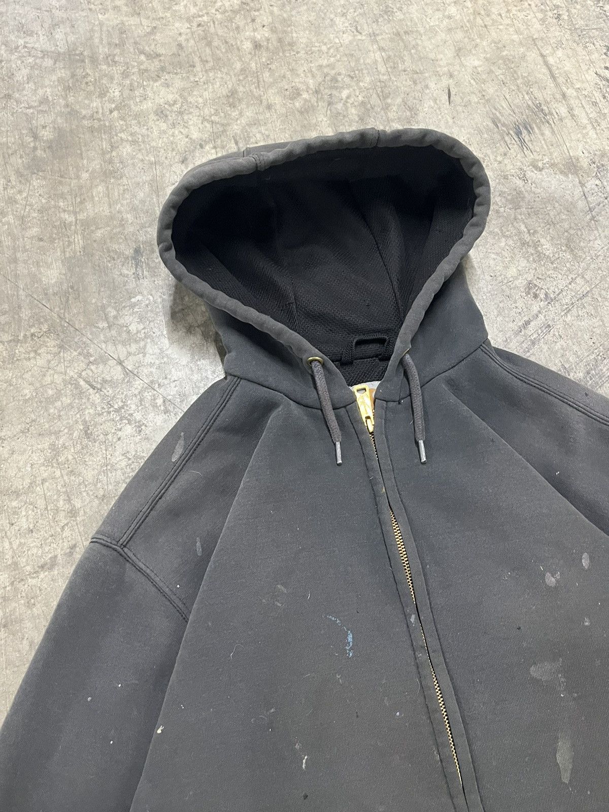 Carhartt × Vintage Carhartt vintage thrashed thermal lined zip up skater hype Size US L / EU 52-54 / 3 - 6 Thumbnail