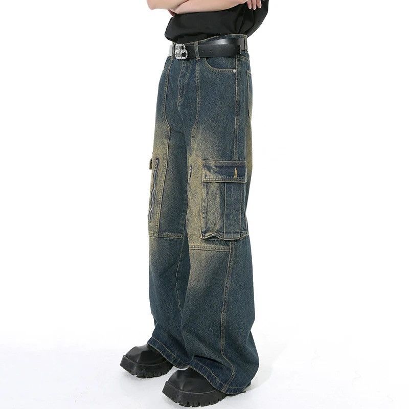 Japanese Brand Vintage Multi-pocket Zipper Baggy Male Denim Size US 32 / EU 48 - 4 Thumbnail