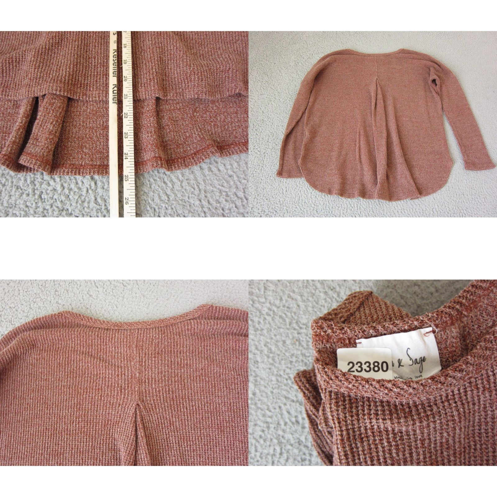 Vintage Sadie & Sage Sweater Womens Medium Brown Knit Boat Neck Pullover Casual 80s 90s USA Mens Womens Girls Size M / US 6-8 / IT 42-44 - 8 Thumbnail