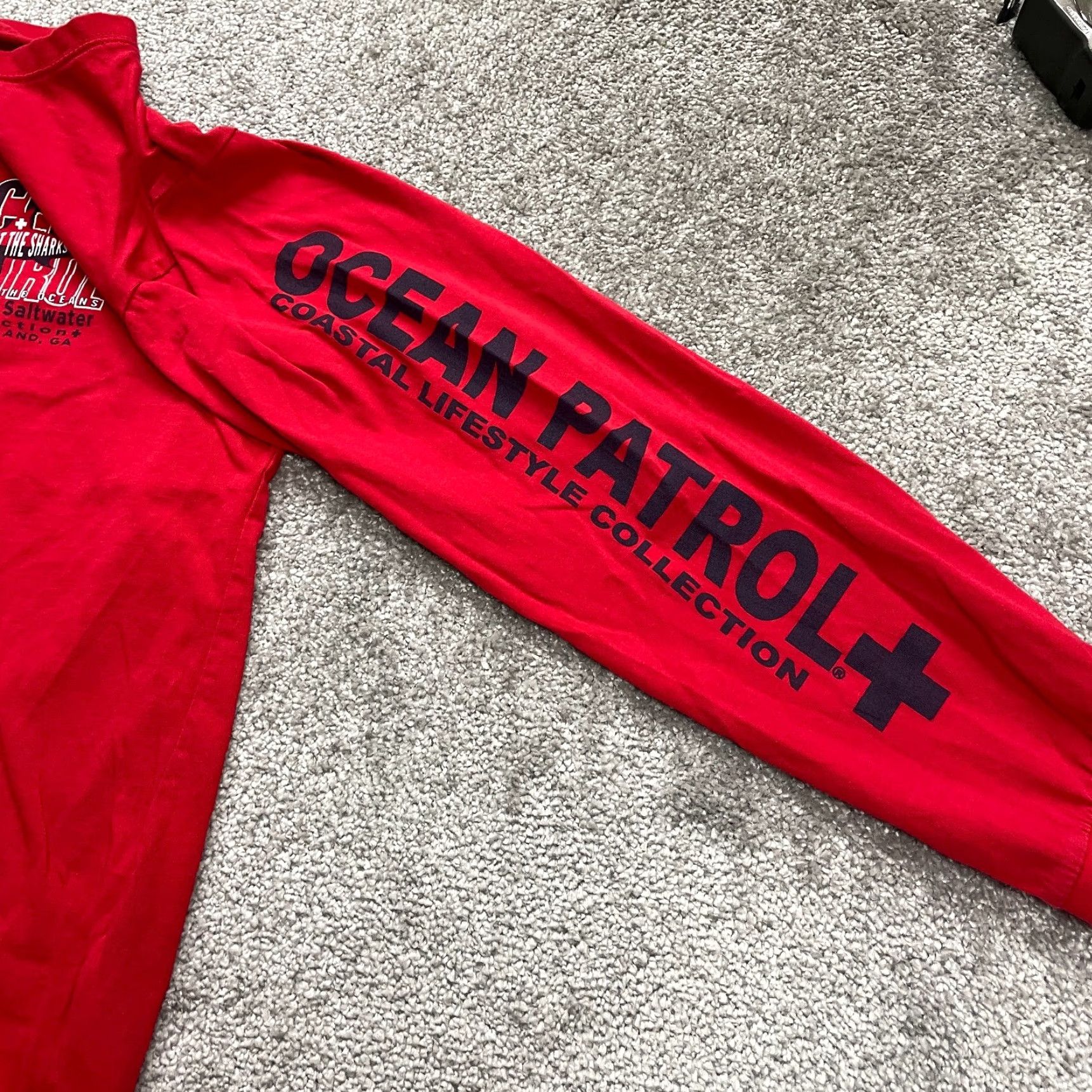 ESPIRIT VINTAGE? Ocean Spirit Shirt Womens Small Red Ocean Patrol Coastal Lifestyle Top Size S / US 4 / IT 40 - 5 Thumbnail