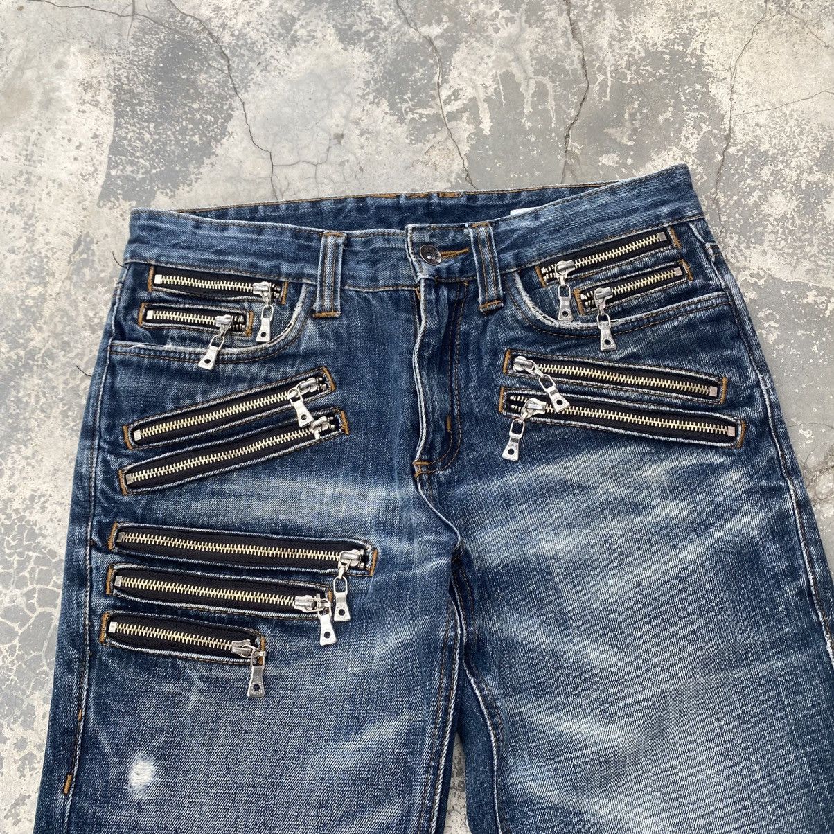 semanticdesign SEMANTIC DESIGN Distressed Funtional Zipper Punk Jeans Size US 30 / EU 46 - 2 Thumbnail