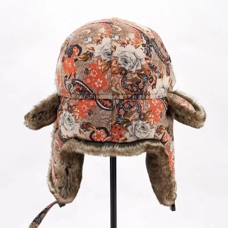 Japanese Brand Bomber Hat Faux Earflap Cap Ushanka (56cm) Size ONE SIZE - 5 Thumbnail