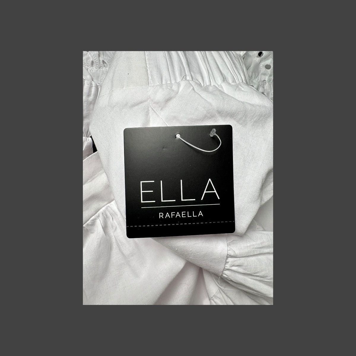 Other Ella by Rafaella Women’s White Tiered Midi Dress Sz Large Size L / US 10 / IT 46 - 14 Thumbnail