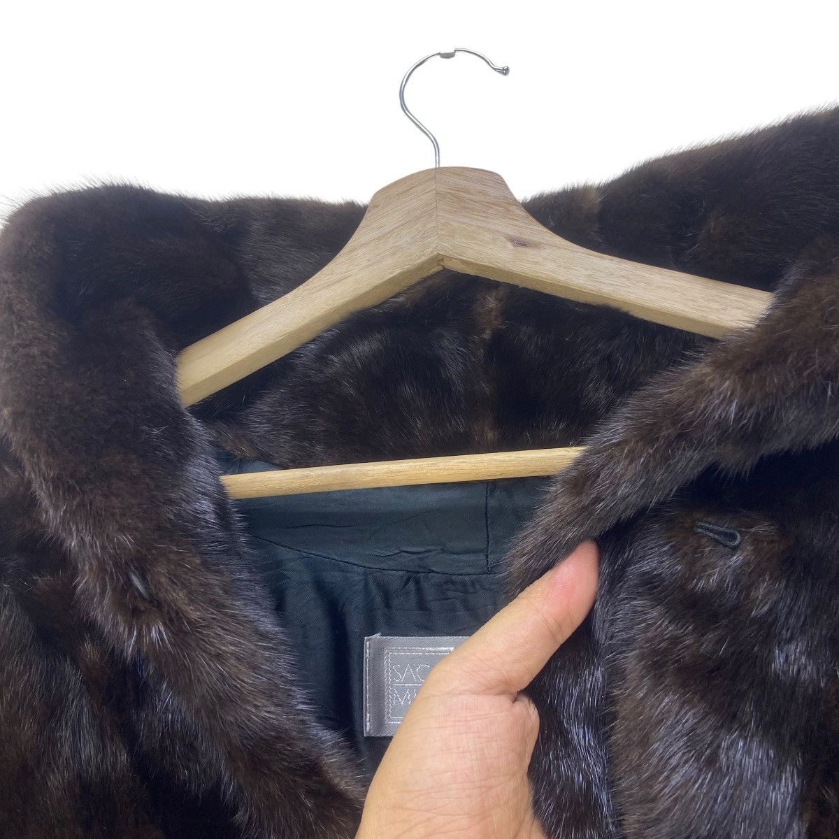 Sagafurs Saga Mink Fur Cape Size S / US 4 / IT 40 - 20 Thumbnail