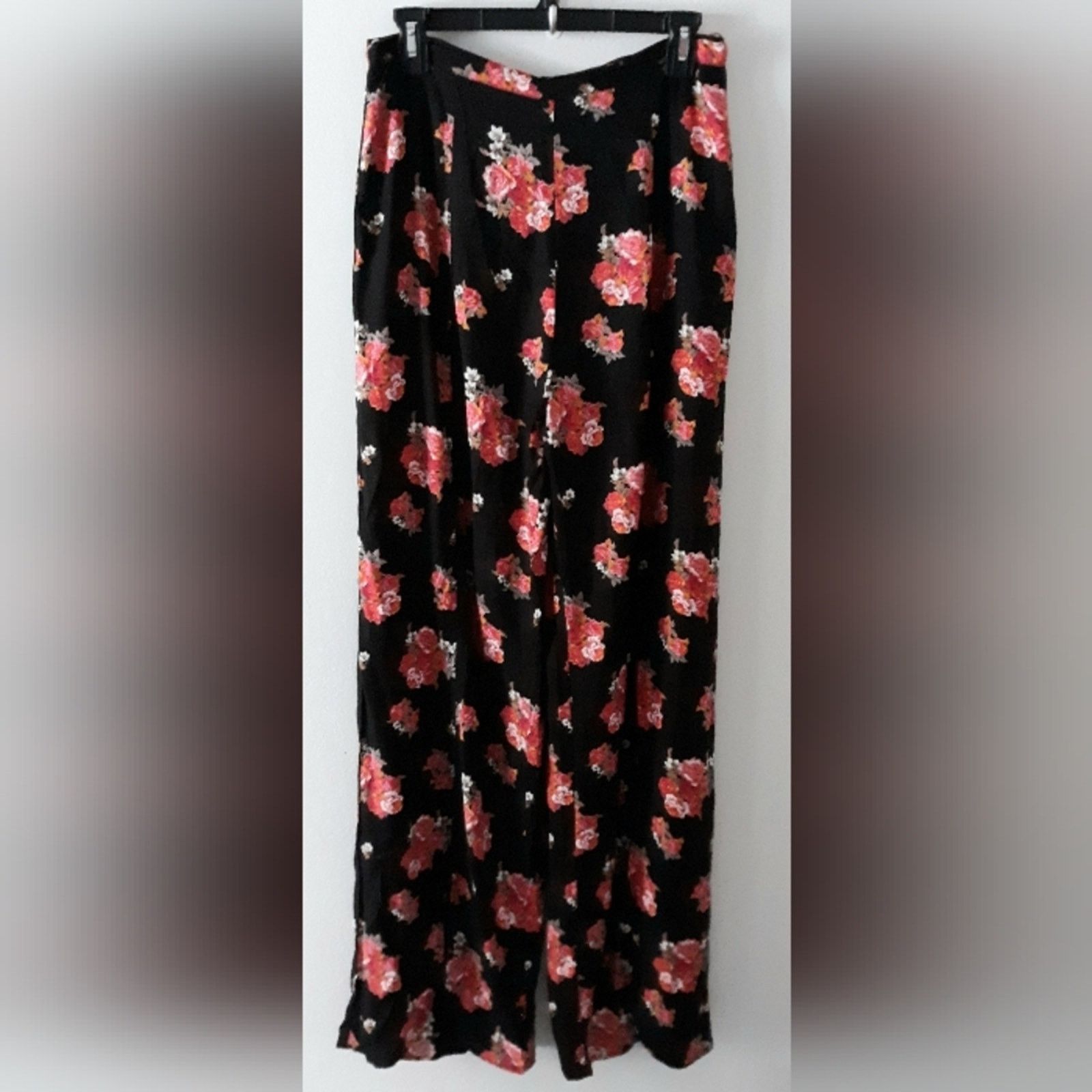 Other Rock&Roll Cowgirl Floral Wide Leg Pants Size 30" / US 8 / IT 44 - 4 Thumbnail