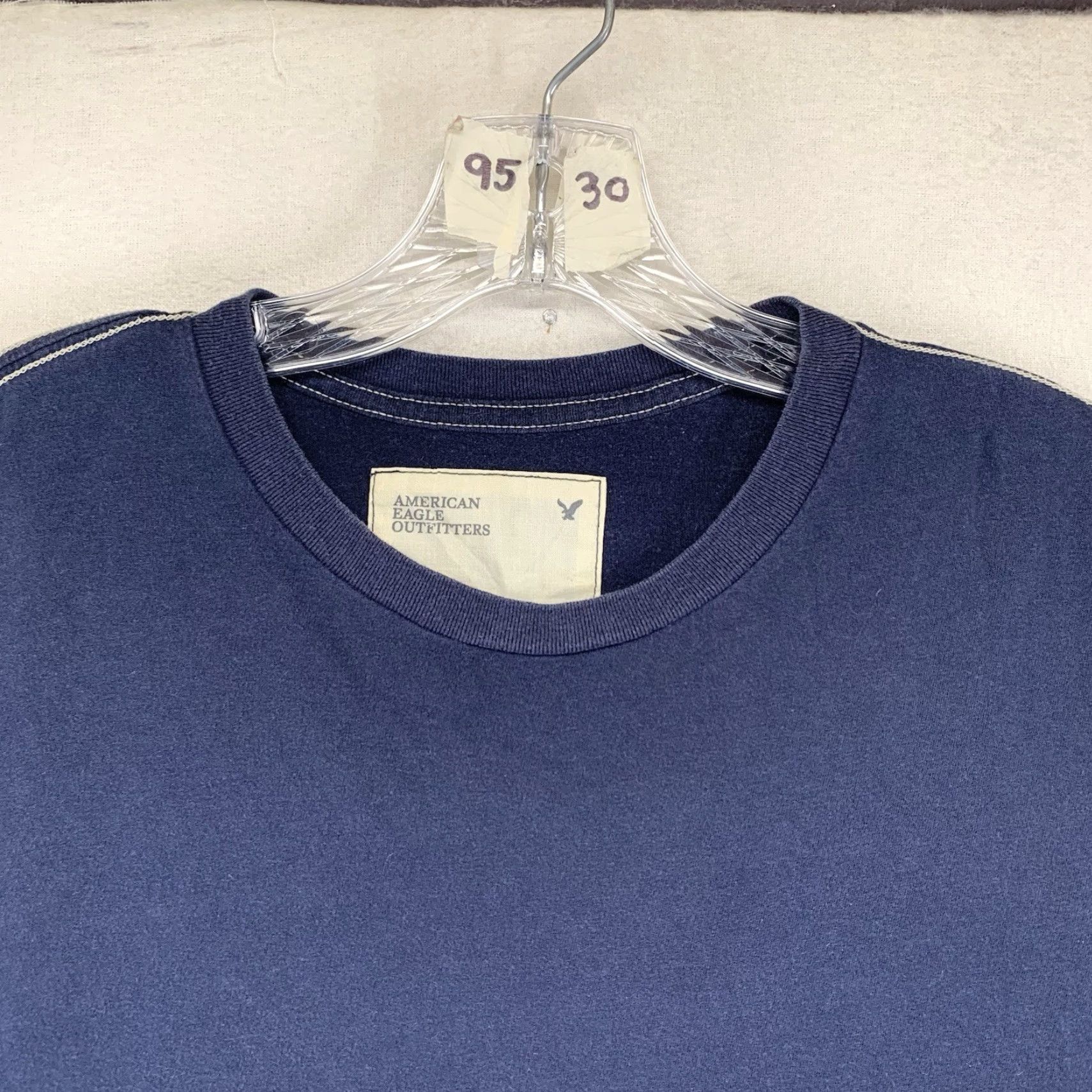American Eagle Outfitters American Eagle Outfitters Mens T-Shirt Medium Blue Athletic Front Logo 2009 Graphic Print Crew Neck Short Sleeve Cotton Mens Size US M / EU 48-50 / 2 - 5 Thumbnail