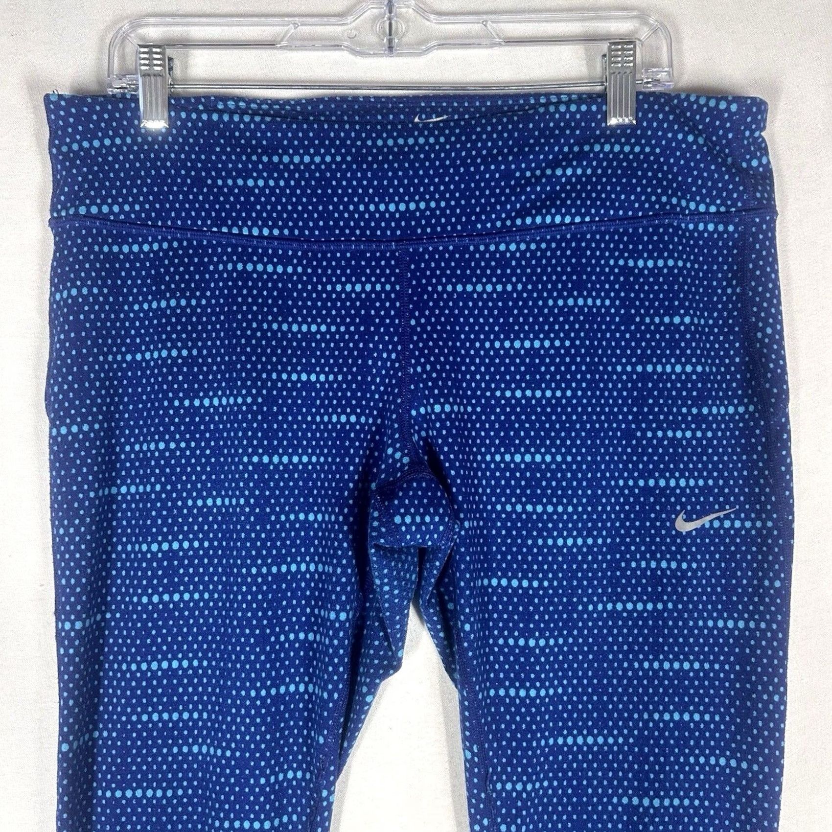 Nike Nike Dri Fit Running Leggings Womens XL Blue Ankle Yoga Sport Athleisure Pockets Moisture Wicking Reflective Adventure Size 40" / US 18 - 2 Thumbnail