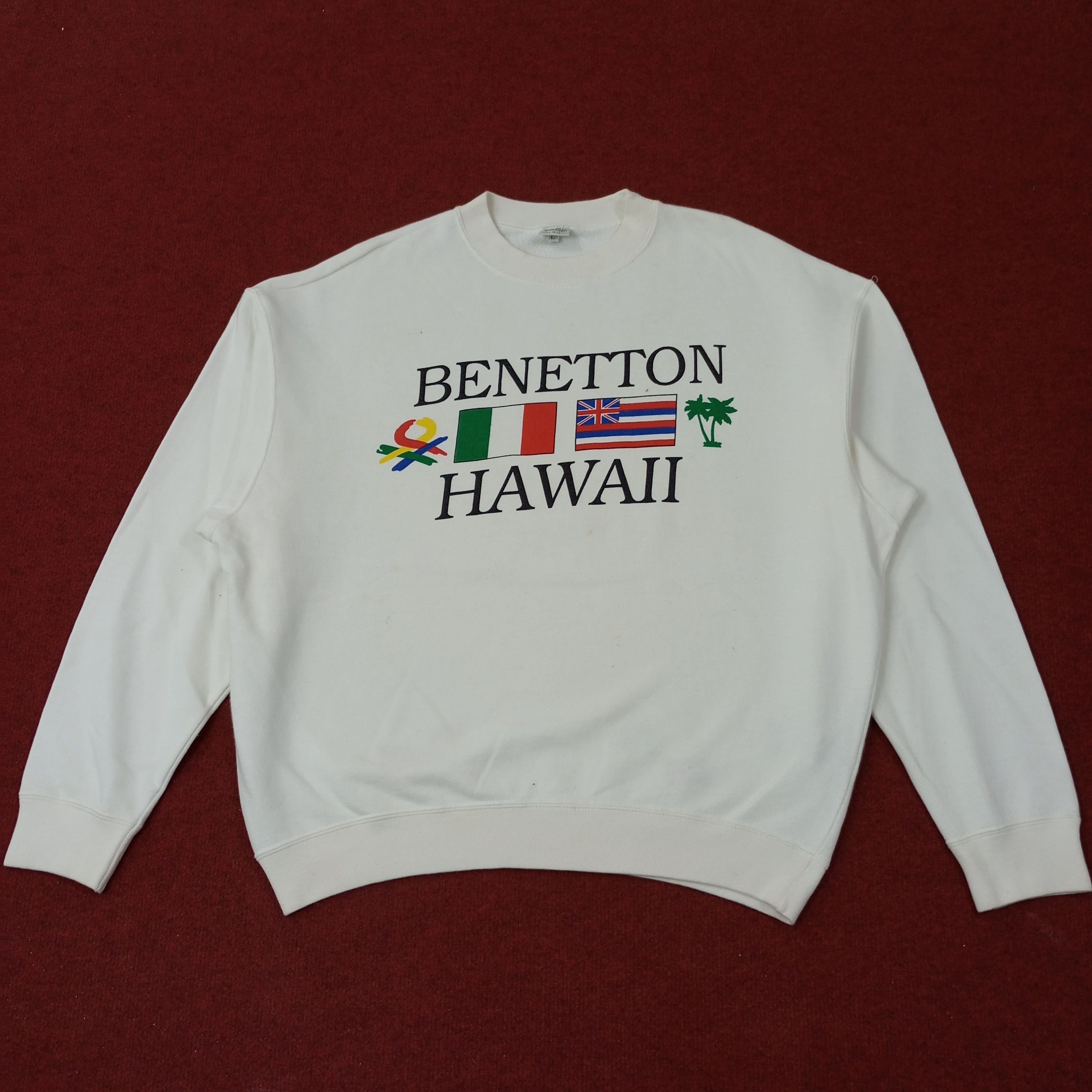 United Colors Of Benetton United Colors Of Benetton Hawaii Sweatshirt c227n15 Size US XL / EU 56 / 4 - 1 Thumbnail