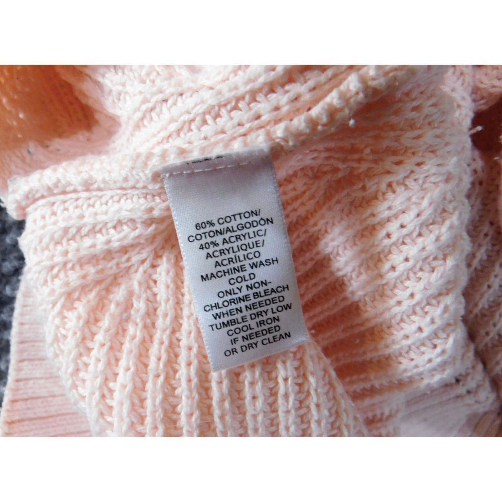 Loft LOFT Pink Large Knit Pullover Crewneck Sweater Womens Regular Long Sleeve Rib Knit Stretch Knit Solid Size L / US 10 / IT 46 - 6 Thumbnail
