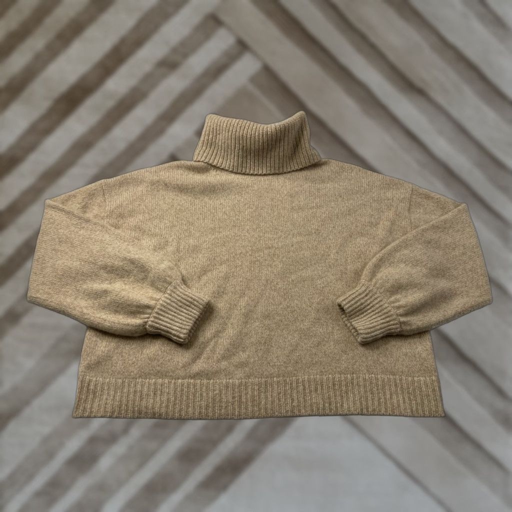 Alice + Olivia Alice + Olivia Classics Cashmere Blend Turtleneck Knit Crop Sweater Womens Small Size S / US 4 / IT 40 - 1 Thumbnail