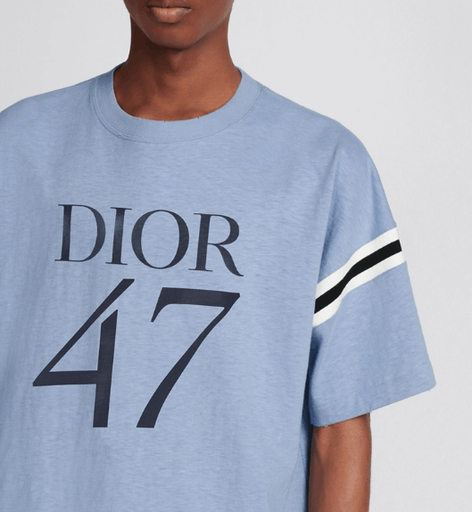 Dior o1w1db11225 413J64 Oversized T-Shirt in Blue Size US M / EU 48-50 / 2 - 7 Thumbnail
