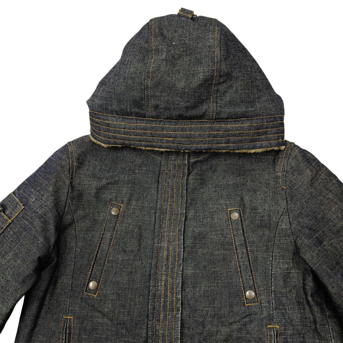 Japanese Brand Japanese Audrey and John Wad Heavy Denim Twill Jacket Hooded Size US M / EU 48-50 / 2 - 5 Thumbnail