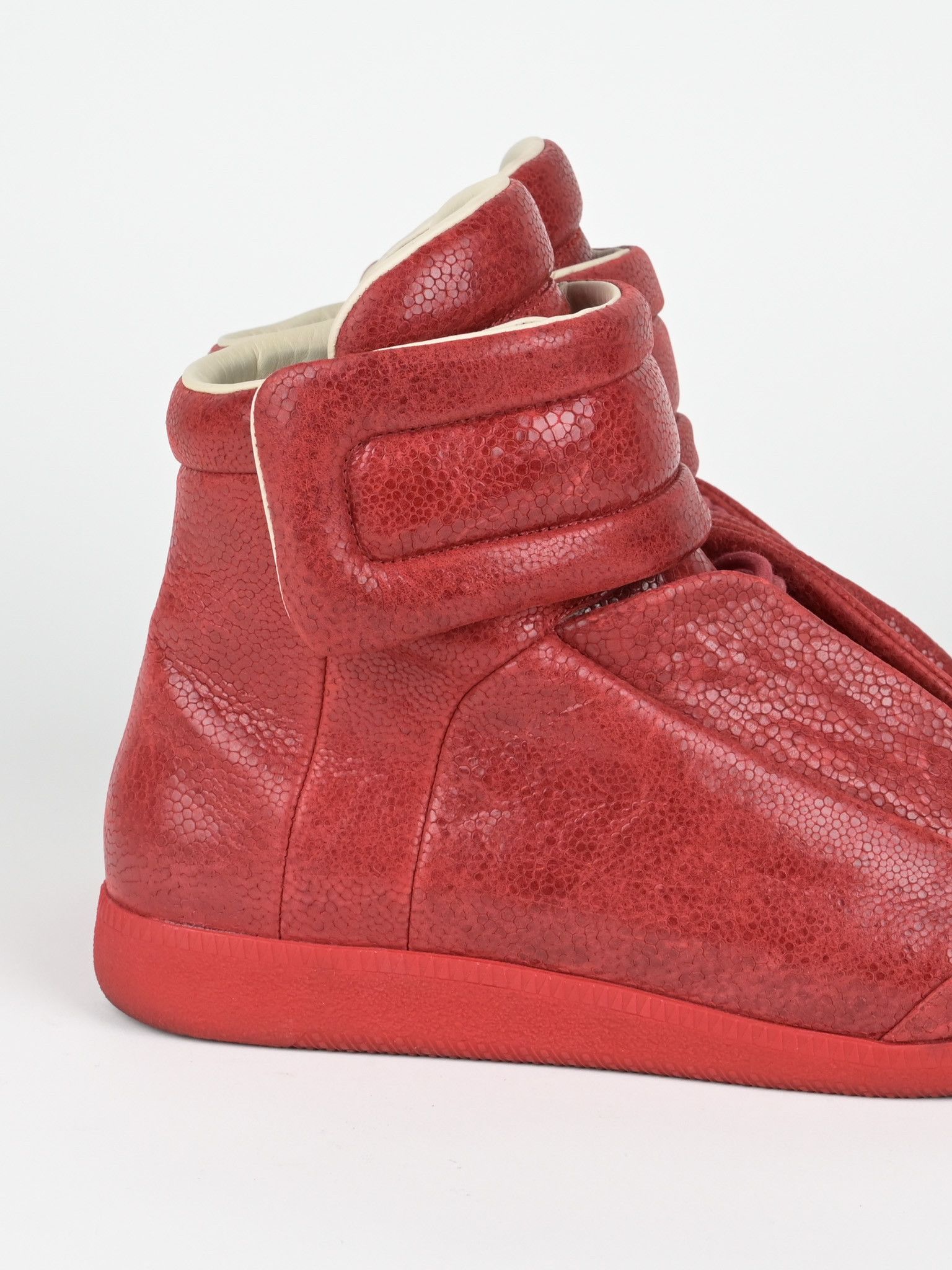Maison Margiela Pebbled Leather Future High Top Sneakers Size US 11 / EU 44 - 10 Thumbnail