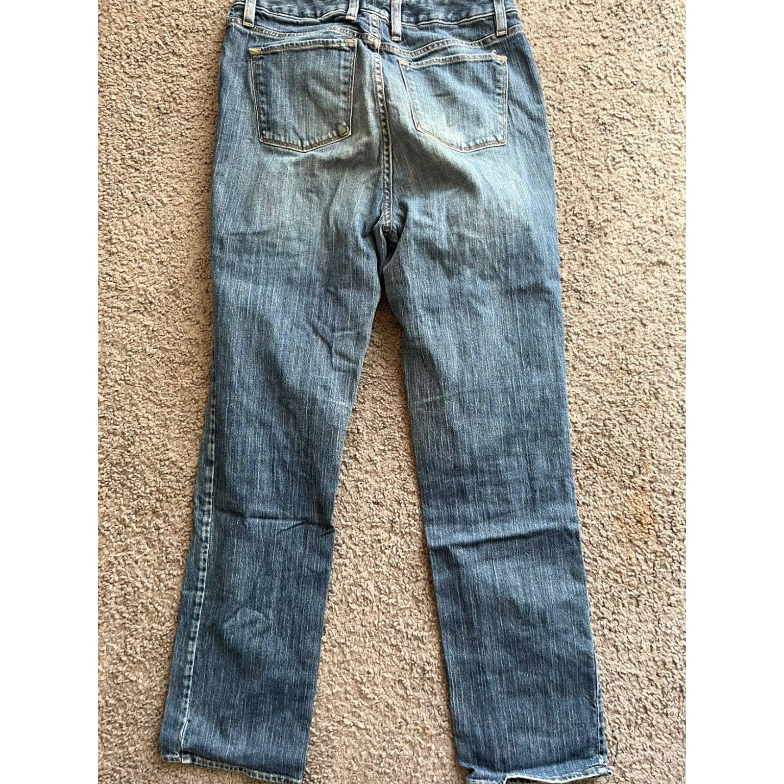 Vintage L.L. Bean Women's Classic Fit Stretch Jeans Straight Leg Dark Wash Size 10 MT Size 32" / US 10 / IT 46 - 3 Thumbnail