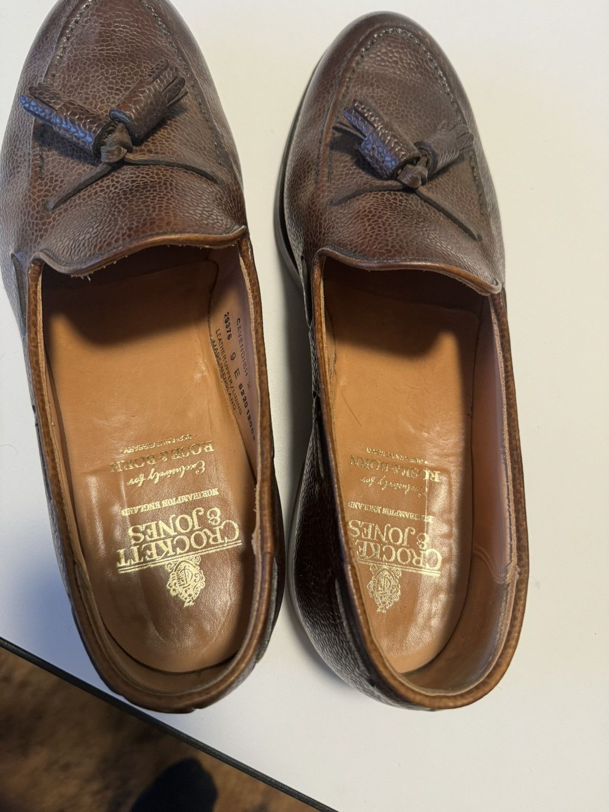 Crockett & Jones Leather Tassel Loafer Size US 10 / EU 43 - 5 Thumbnail