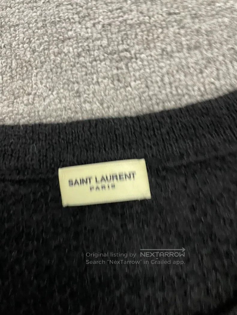 Saint Laurent Paris Saint Laurent Paris Black, White, and Grey Striped Long Sl Size US M / EU 48-50 / 2 - 3 Thumbnail
