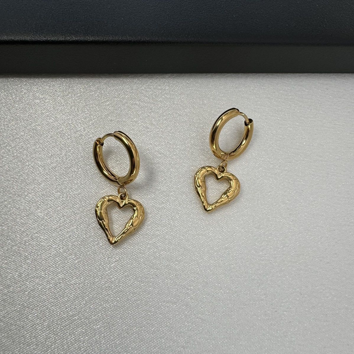 Other Love Heart Dangle Drop Earrings for Women Size ONE SIZE - 1 Thumbnail