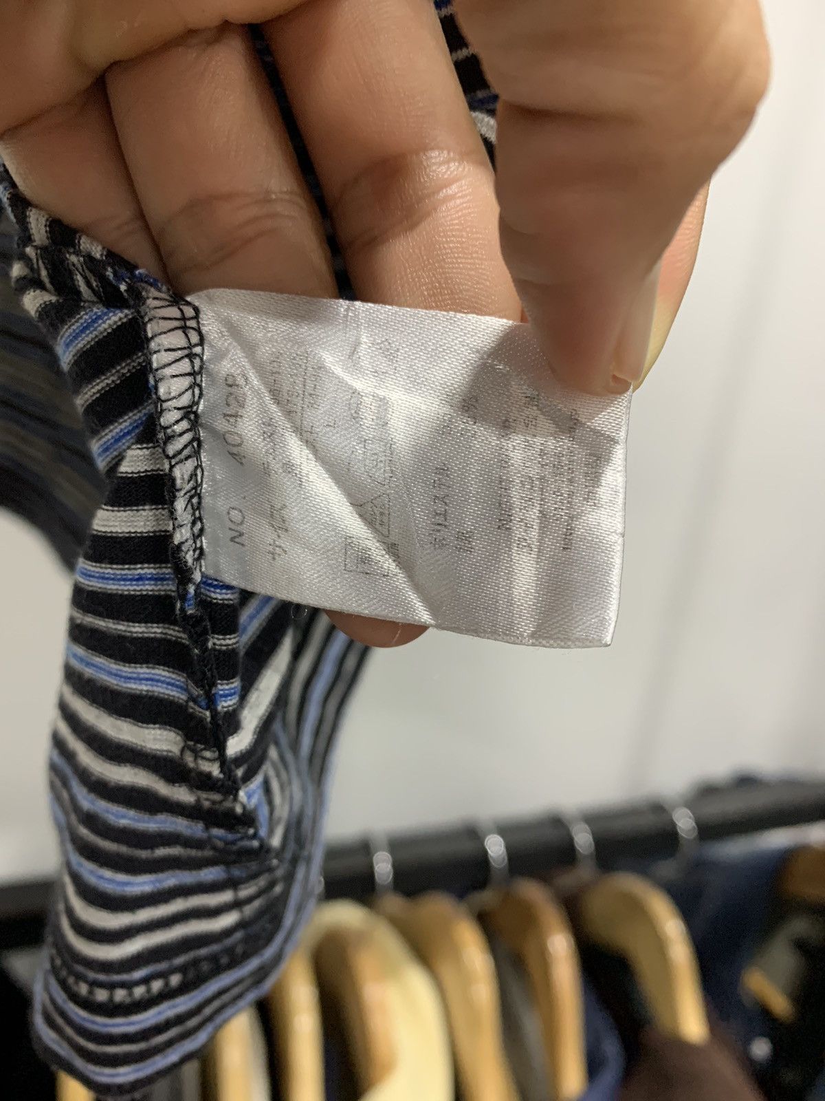 Designer × Y's × Yohji Yamamoto Sacsny Y’saccs Stripes Henley Shirt Size US L / EU 52-54 / 3 - 7 Thumbnail