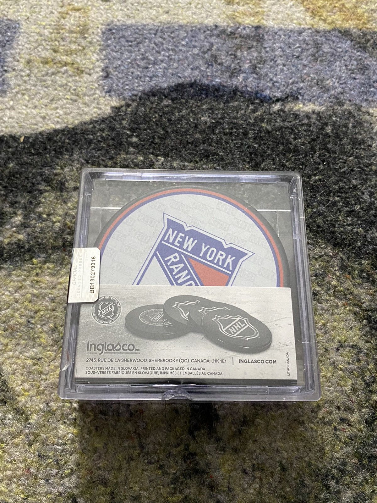 Kith × NHL Kith x New York Rangers for Inglasco 4-Pack Puck Coasters Size ONE SIZE - 2 Thumbnail