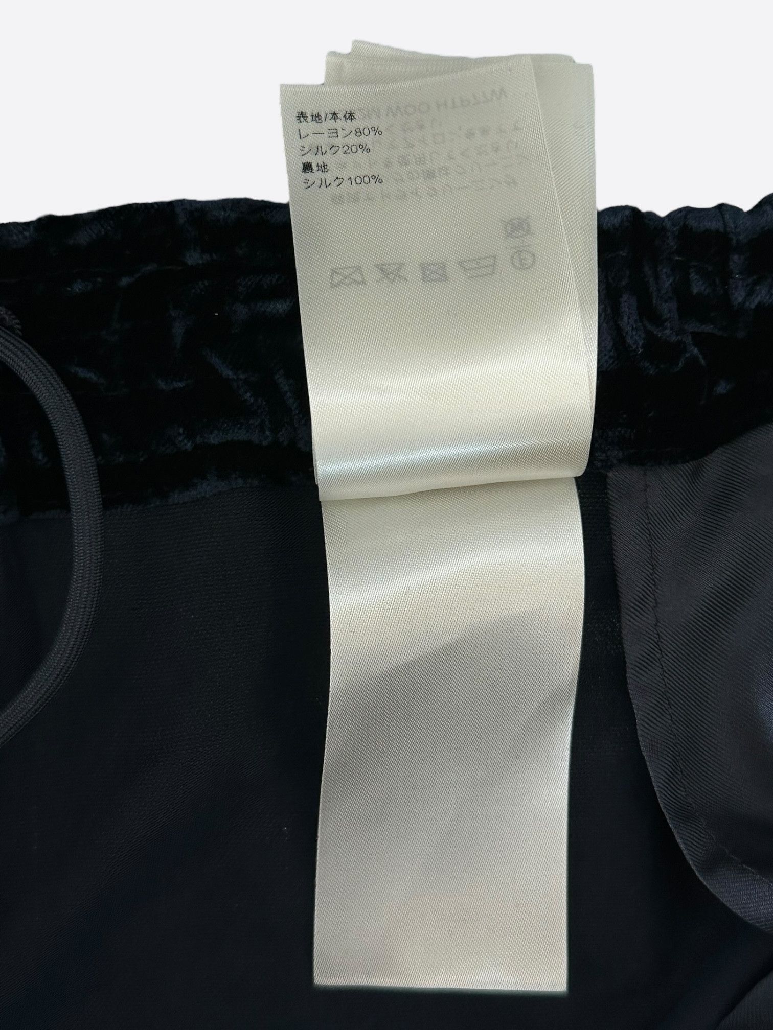 Louis Vuitton Louis Vuitton Navy Velvet Flared Track Pants Size US 38 / EU 54 - 8 Thumbnail