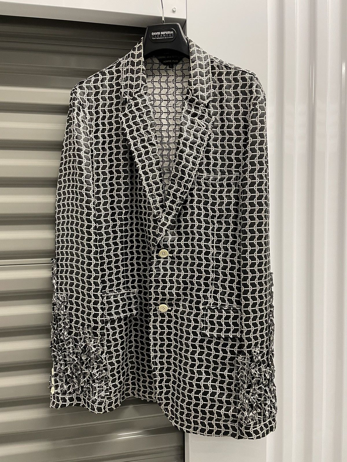 Comme des Garcons CDGH+ Woven Nylon Blazer with Ruffle Sleeves Size US L / EU 52-54 / 3 - 1 Thumbnail