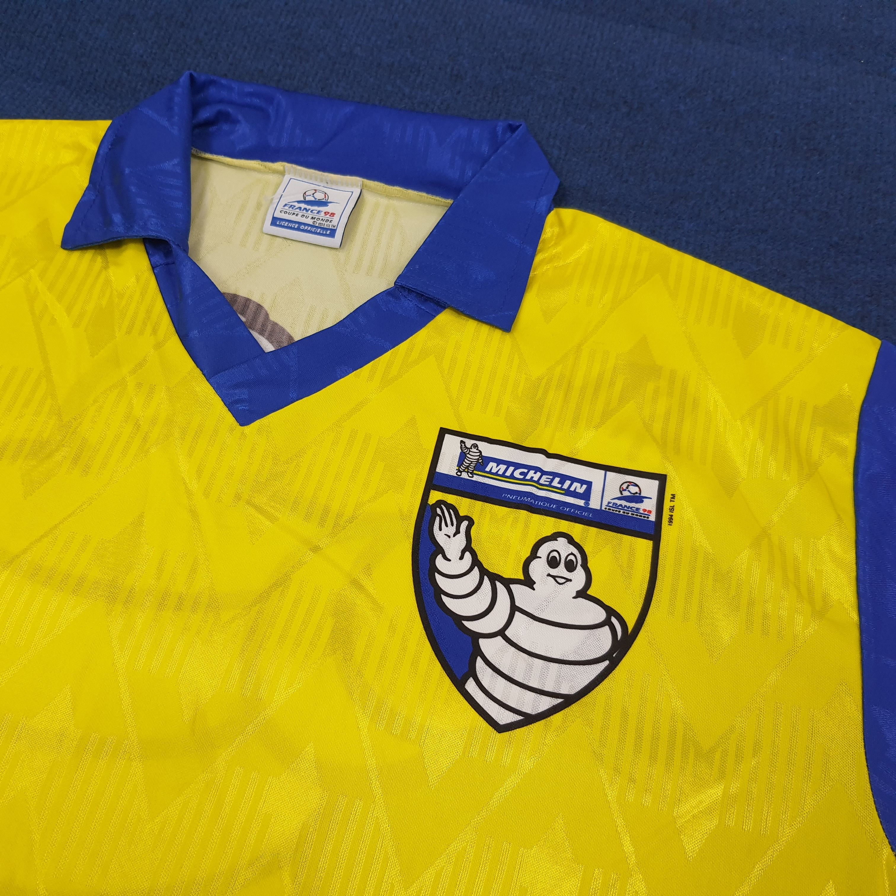 Vintage Vintage 1994 Michelin France Coupe Du Monde Jersey C259N27 Size US L / EU 52-54 / 3 - 4 Thumbnail