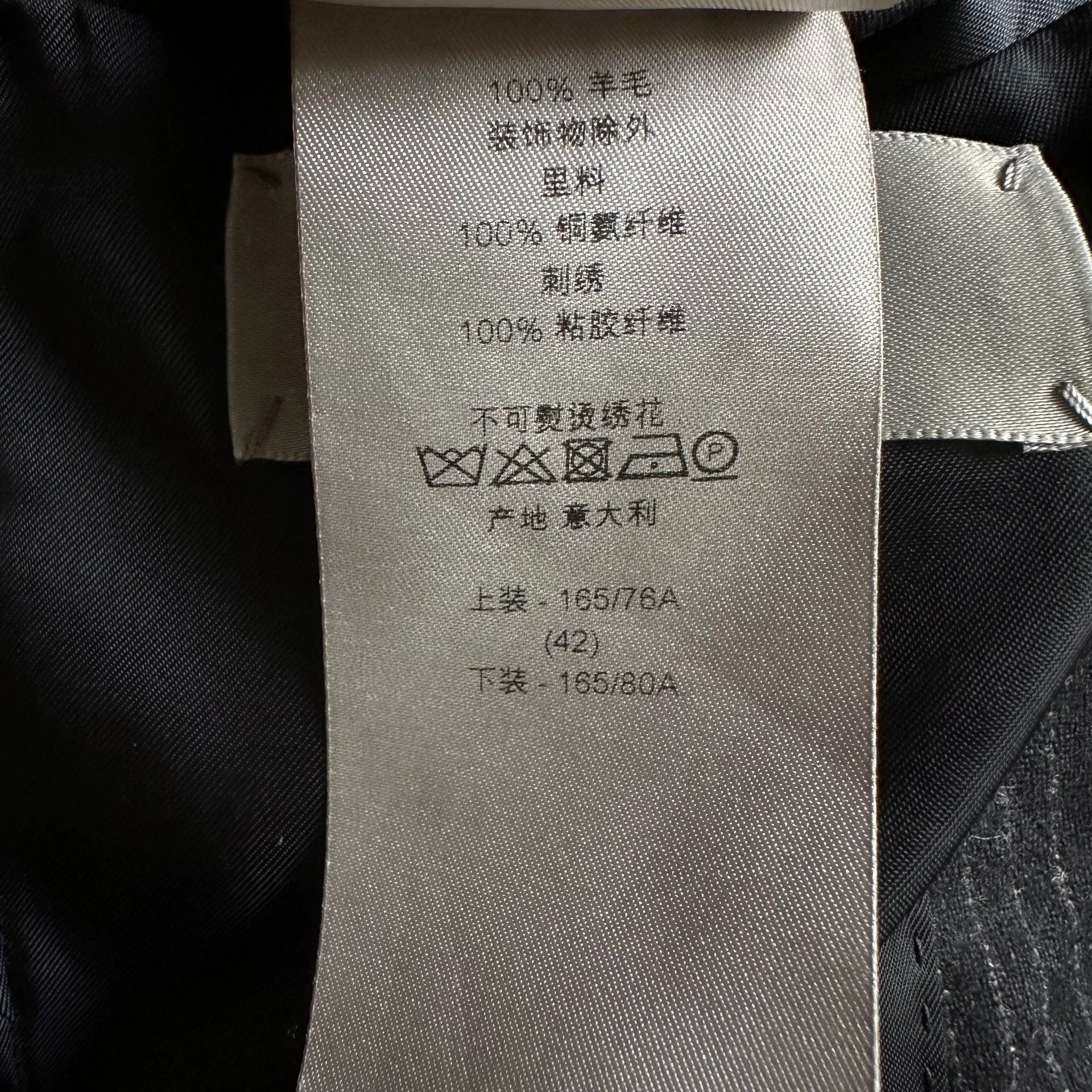 Dior Dior Homme 14fw Black Suit with Flower Design Size US XXS / EU 40 - 8 Thumbnail