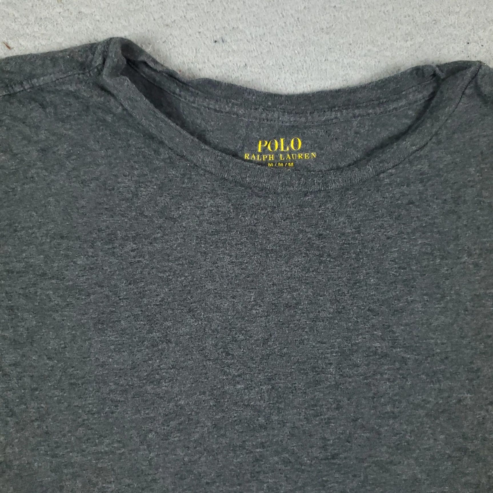 Polo Ralph Lauren Polo Ralph Lauren T Shirt Mens Medium Gray Pony Casual Short Sleeve Clothing Unisex Adults Regular Crew Neck Logo 90s Modern American Sports Classic Size US M / EU 48-50 / 2 - 2 Thumbnail