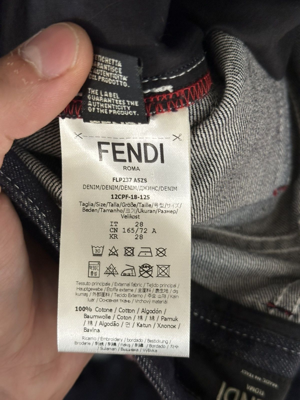 Fendi Fendi × FILA Raw Denim Size US 28 / EU 44 - 7 Thumbnail