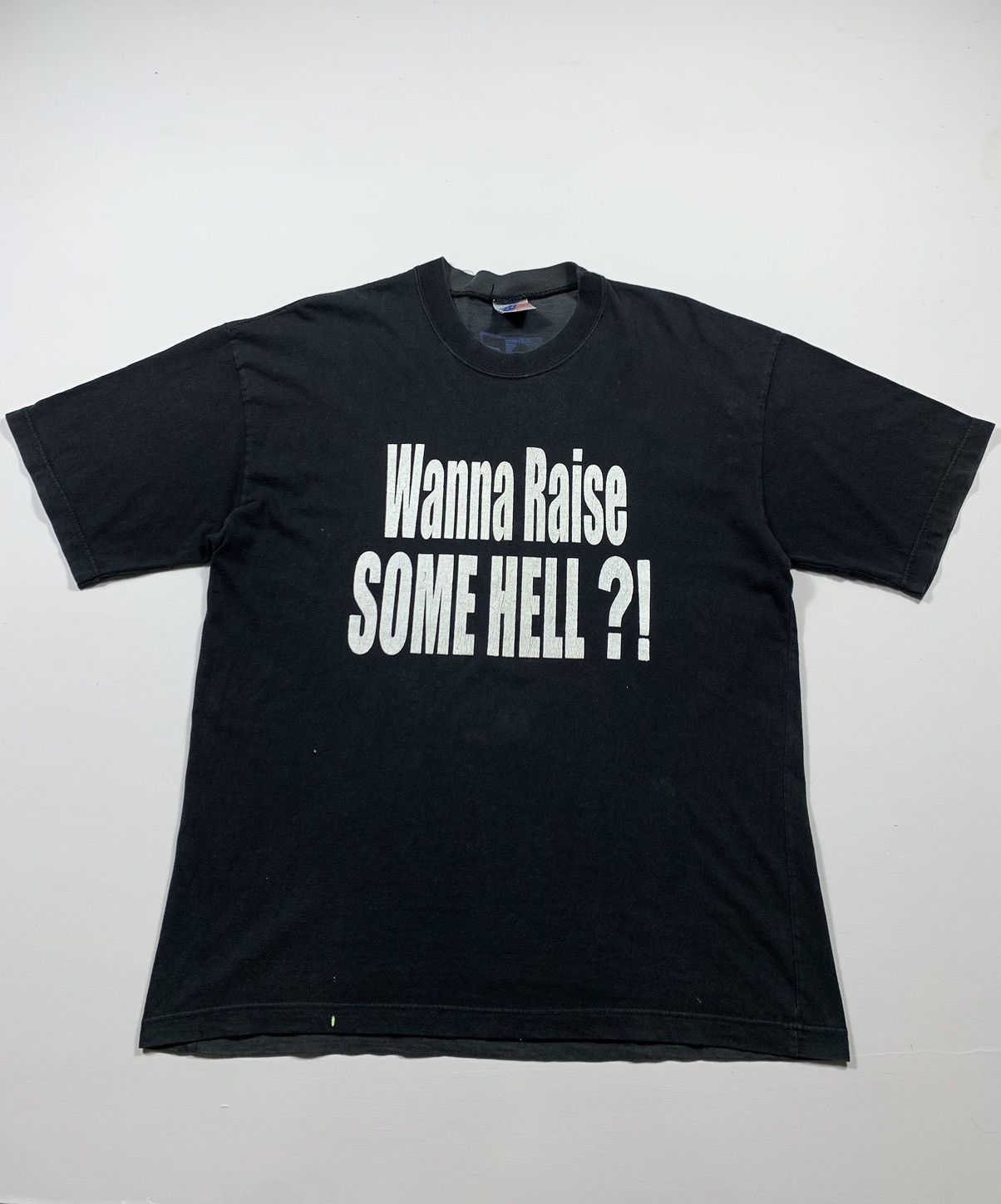 WCW/nWo × WWE × WWF Vintage WWF Faded Distressed Black Size US XL / EU 56 / 4 - 2 Thumbnail
