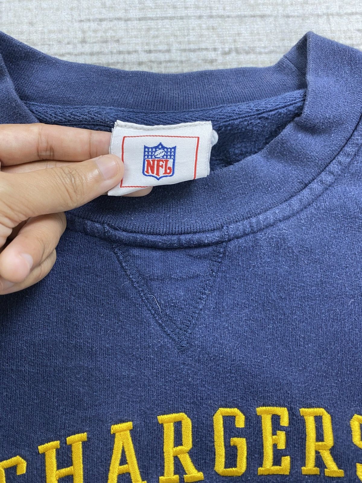 NFL × Vintage Vintage Chargers San Diego NFL Sweatshirt Size US XL / EU 56 / 4 - 8 Thumbnail