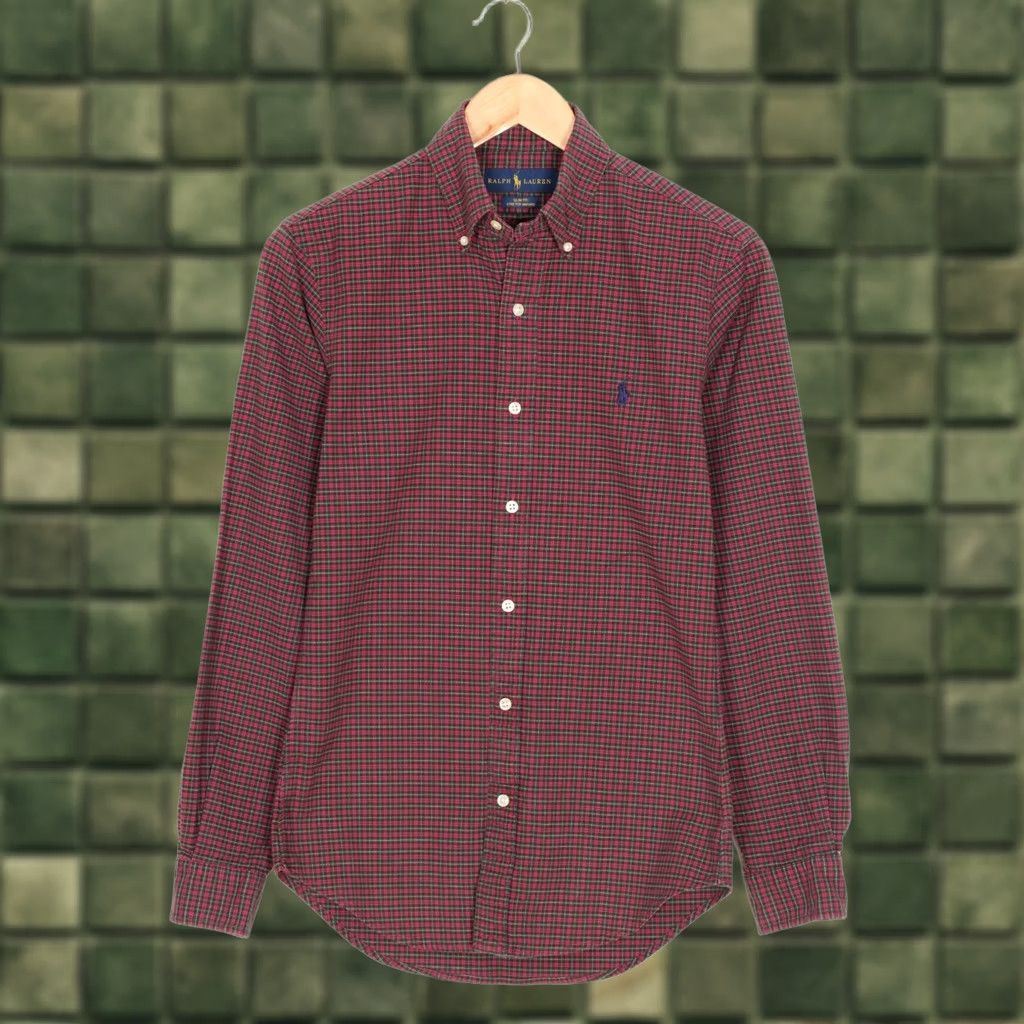 Ralph Lauren RALPH LAUREN Stretch Oxford Shirt Men XS Slim Fit Long Sleeve Check Multicoloured 90s Designer Classic Vs2004 Size US XS / EU 42 / 0 - 1 Thumbnail