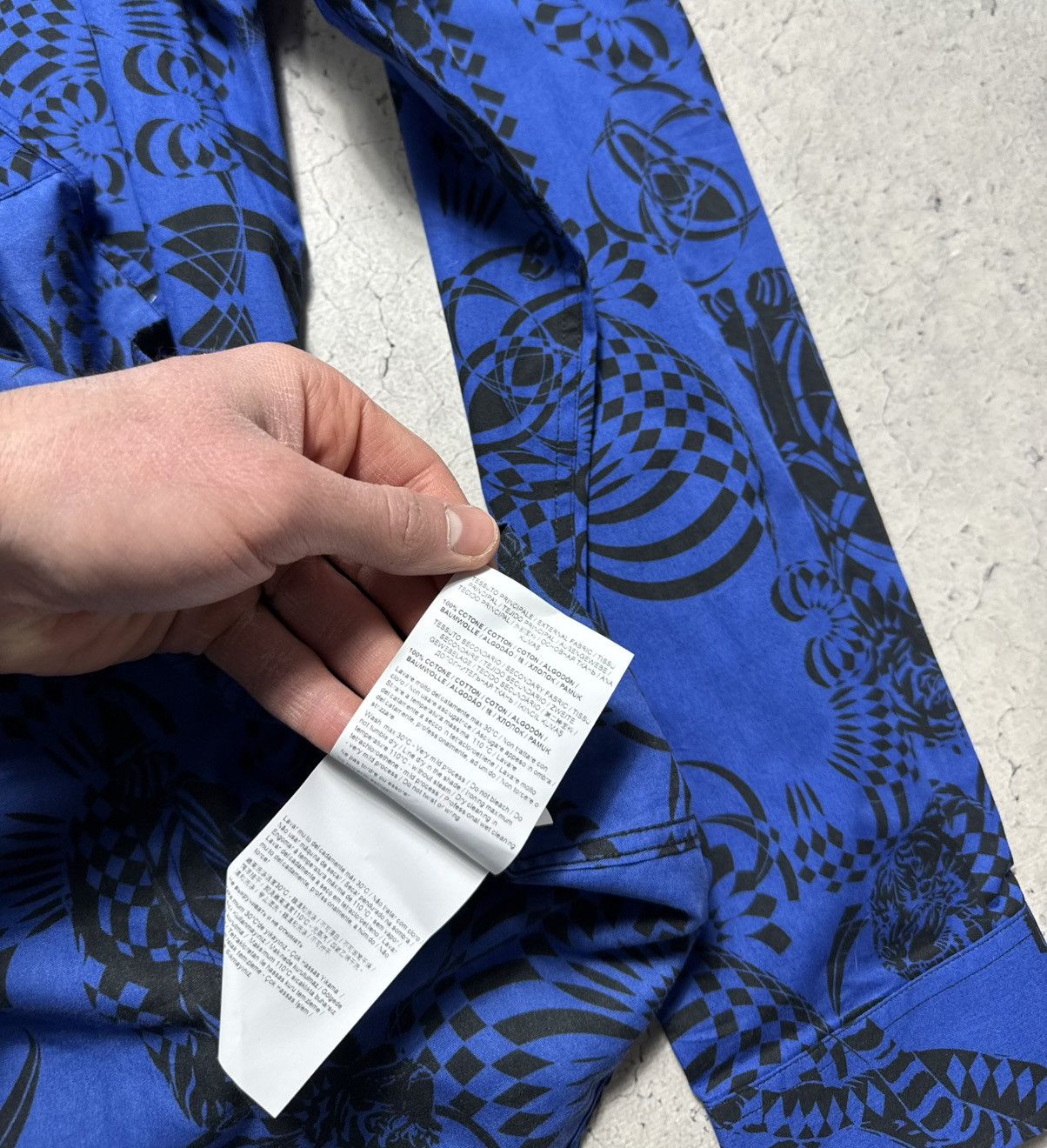 Versace Versace Jeans Luxury Button Up Shirt Size XL Blue Size US XL / EU 56 / 4 - 11 Thumbnail