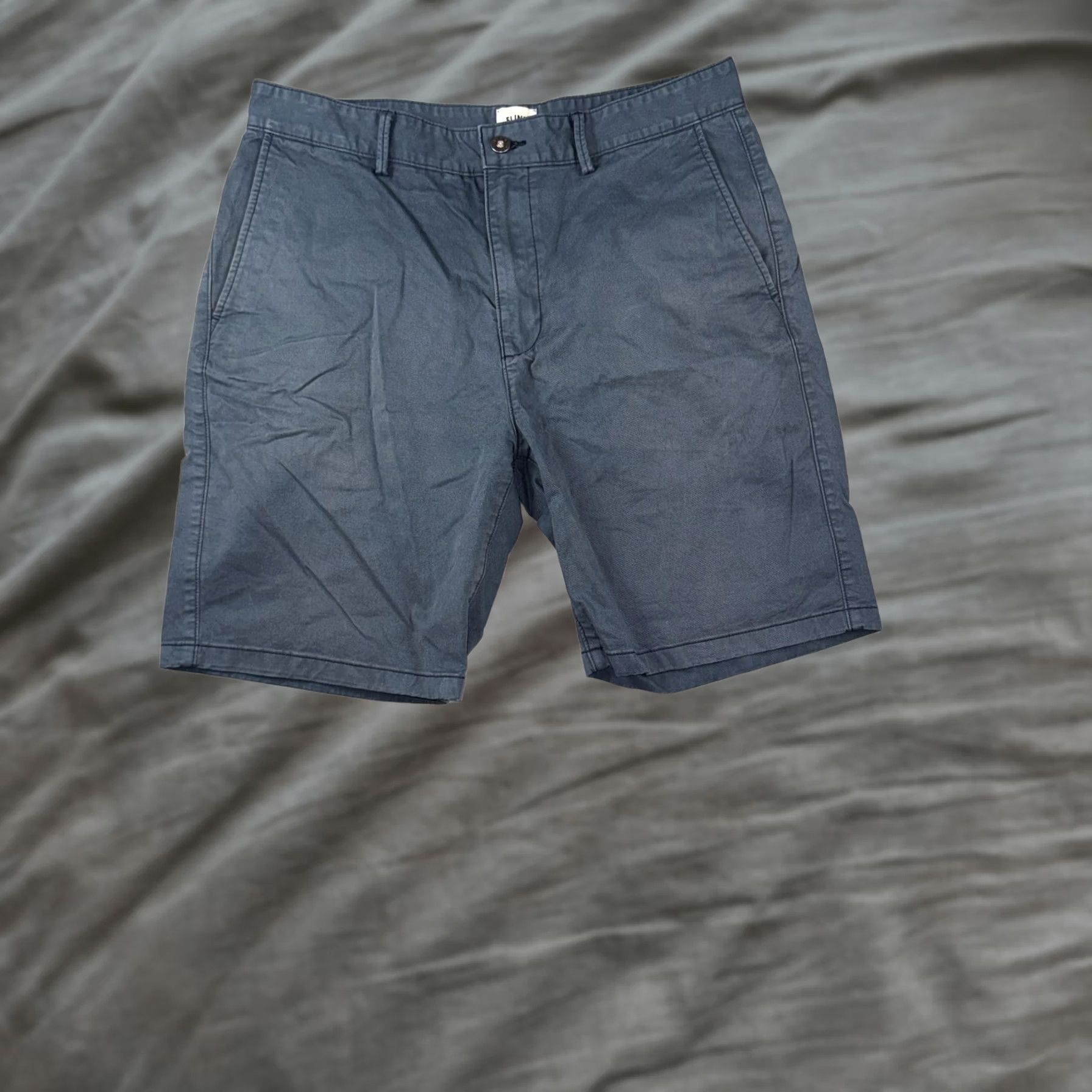 Flint And Tinder Flint And Tinder Mens Shorts Blue 33 Chino - Regular Fit Casual Cotton & Polyester Size US 33 - 1 Thumbnail