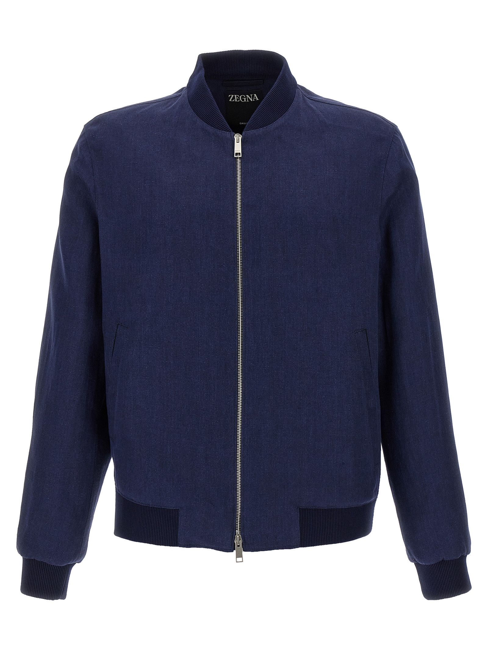 Ermenegildo Zegna Bomber Oasi Lino Size US M / EU 48-50 / 2 - 1 Thumbnail