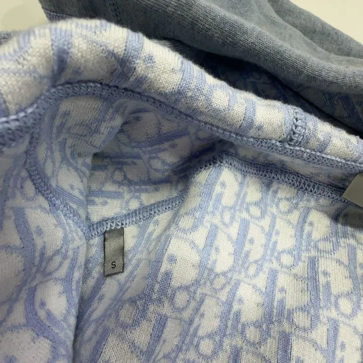 Dior Dior Dior Men's Zip Hooded Sweatshirt in Steel Blue 0079-2 Size US S / EU 44-46 / 1 - 6 Thumbnail